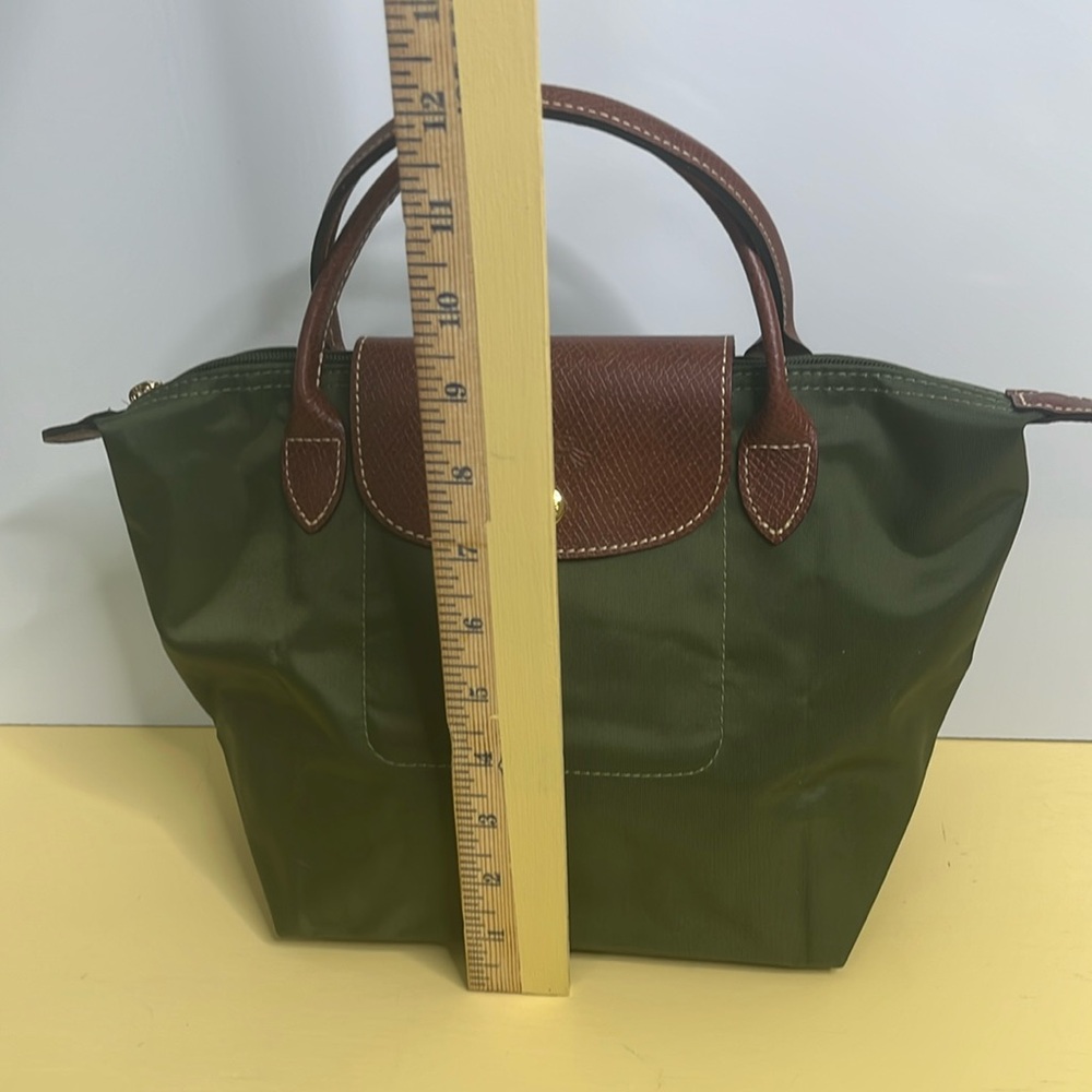 Longchamp Le Pliage Small Green Nylon Bag Tote - Picture 5 of 10